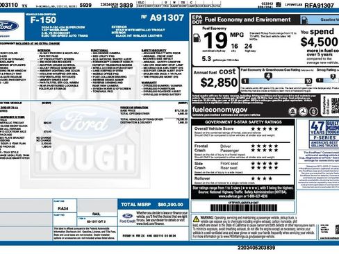 Used 2024 Ford F150 Platinum w/ FX4 Off-Road Package AWD/4WD image 25