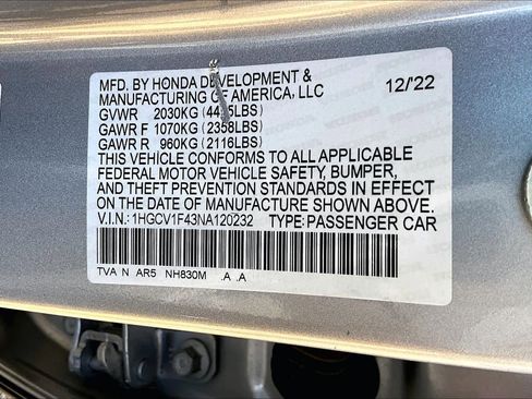 Certified 2022 Honda Accord Sport Special Edition image 62