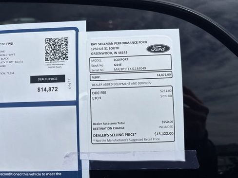Certified 2018 Ford EcoSport SE FWD image 3