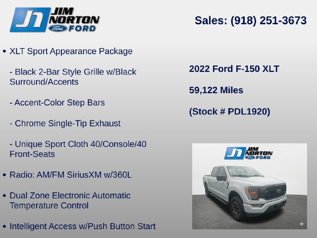 Used 2022 Ford F150 XLT w/ Equipment Group 302A High AWD/4WD image 17