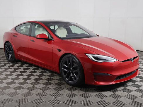 Used 2021 Tesla Model S Plaid AWD/4WD image 2