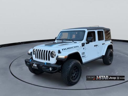 Used 2021 Jeep Wrangler Unlimited Rubicon 4xe w/ Steel Bumper Group AWD/4WD image 1