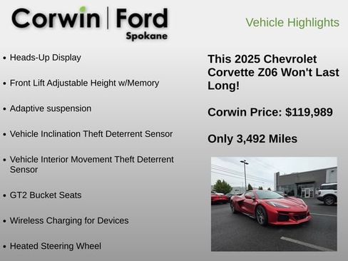 Used 2025 Chevrolet Corvette Z06 RWD image 23