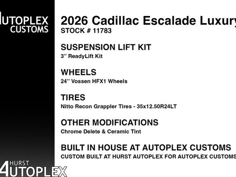 Used 2026 Cadillac Escalade Luxury w/ LPO, Floor Liner Package image 2