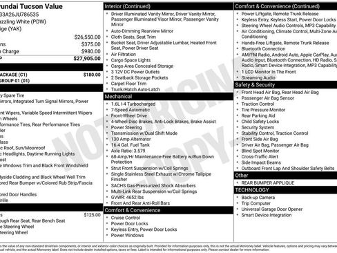 Used 2018 Hyundai Tucson Value w/ Cargo Package FWD image 11