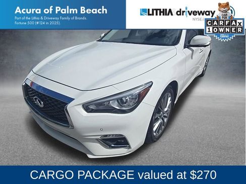 Used 2023 INFINITI Q50 Luxe w/ Cargo Package image 1