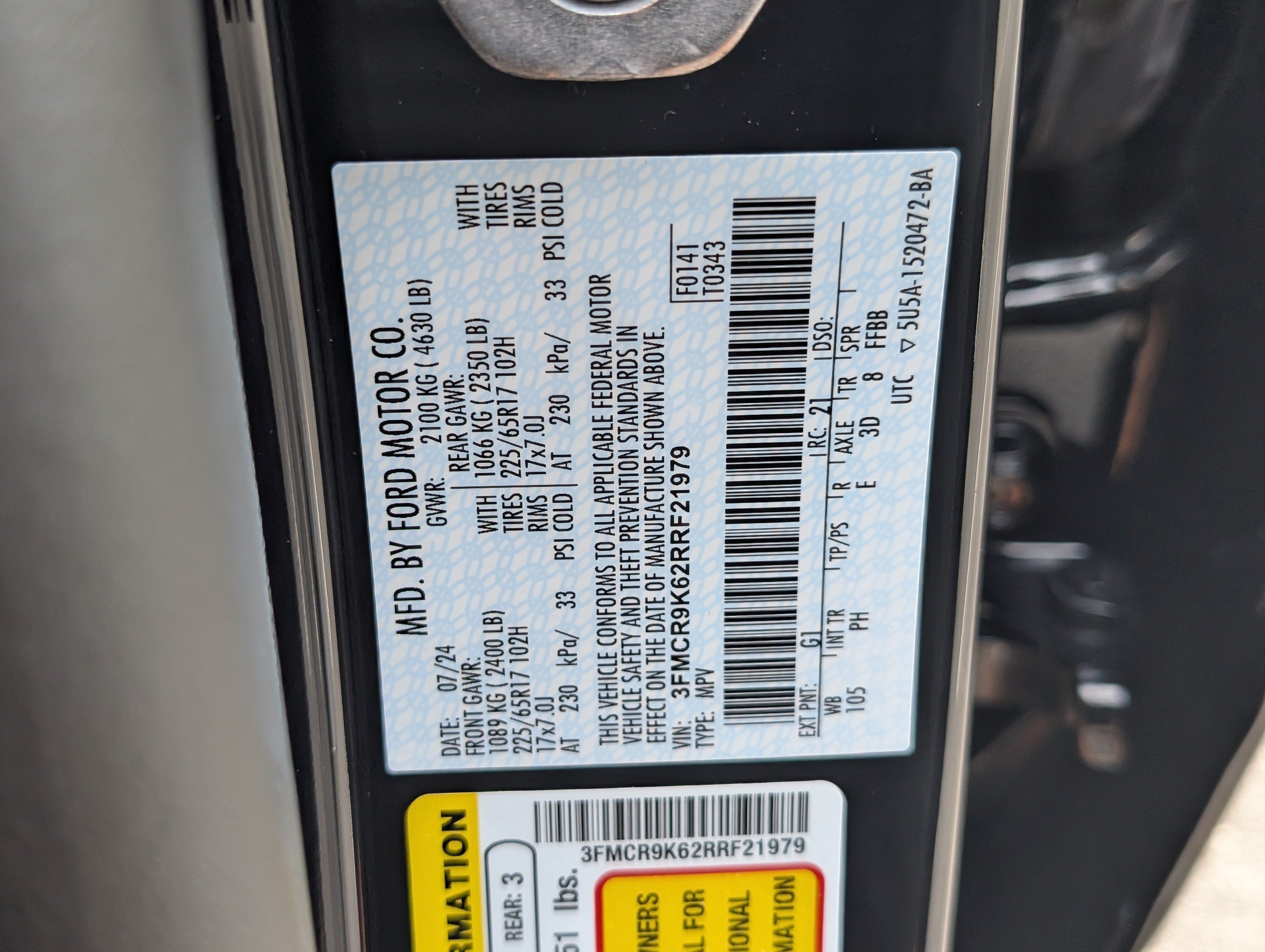 Used 2024 Ford Bronco Sport Free Wheeling w/ Convenience Package AWD/4WD image 37