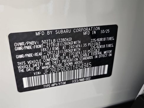 New 2026 Subaru Outback Premium image 37