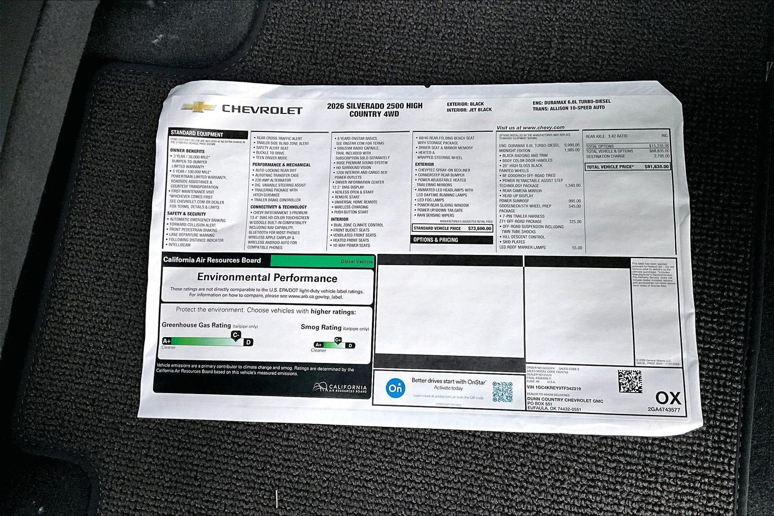 New 2026 Chevrolet Silverado 2500 High Country w/ Midnight Edition AWD/4WD image 14