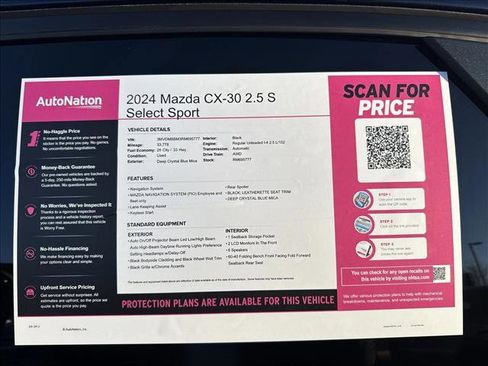 Certified 2024 MAZDA CX-30 AWD 2.5 S w/ Select Sport Pkg image 24