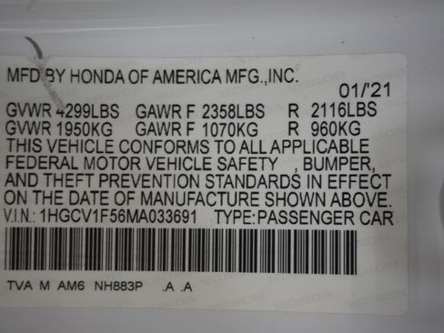 Used 2021 Honda Accord EX-L image 32
