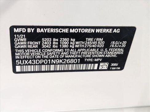 Used 2022 BMW X3 sDrive30i w/ M Sport Package image 26