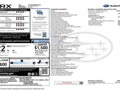 Used 2022 Subaru WRX image 2