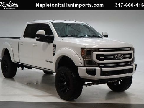 Used 2021 Ford F350 Platinum w/ Snow Plow Prep Package image 1