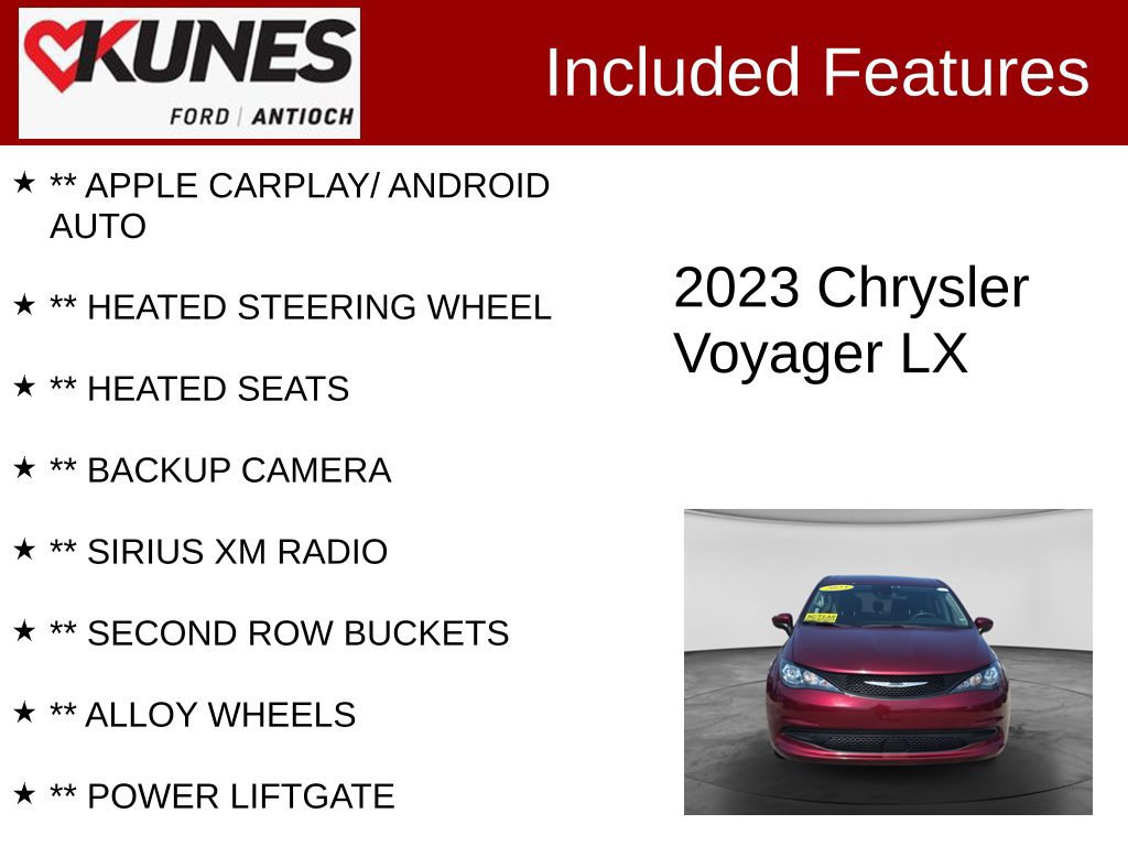 Used 2023 Chrysler Voyager LX FWD image 3