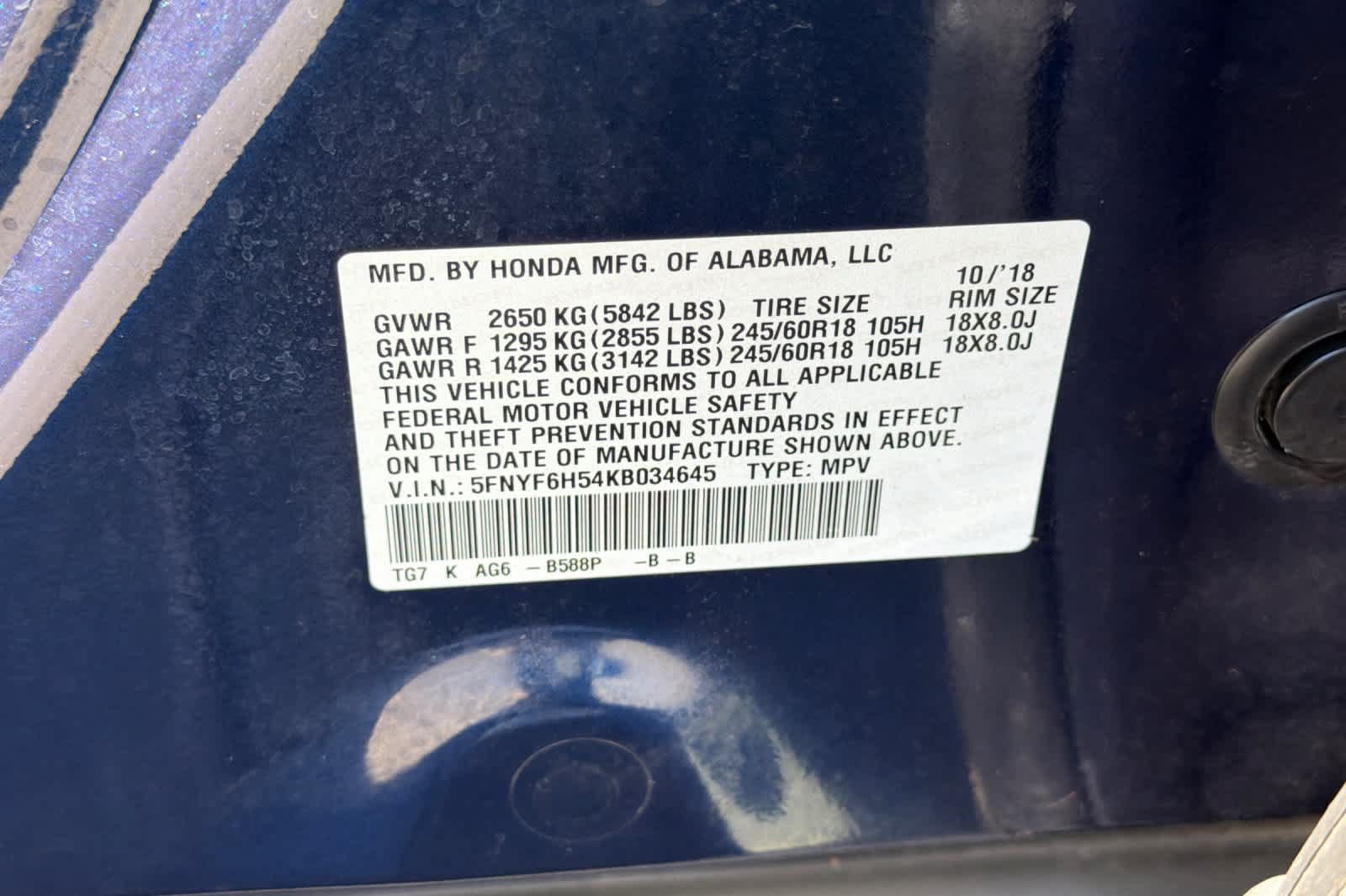 Used 2019 Honda Pilot EX-L image 34