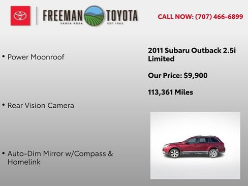 Used 2011 Subaru Outback 2.5i Limited image 8