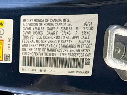 New 2026 Honda Civic Sport image 25