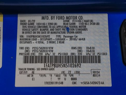 Used 2022 Ford Mustang Premium RWD image 48