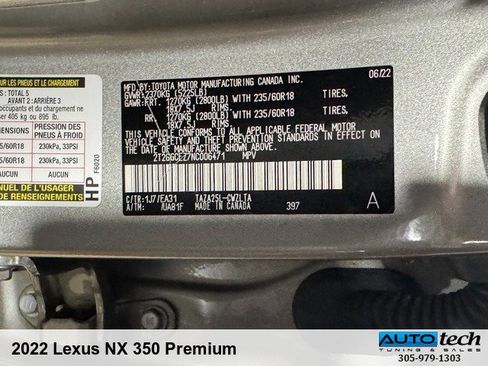 Used 2022 Lexus NX 350 AWD image 10