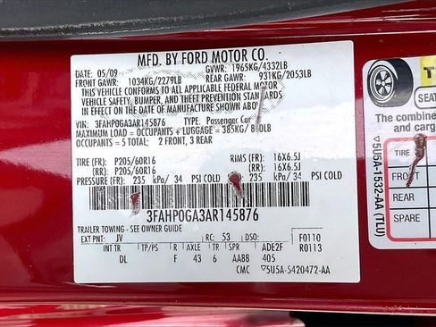 Used 2010 Ford Fusion S image 15