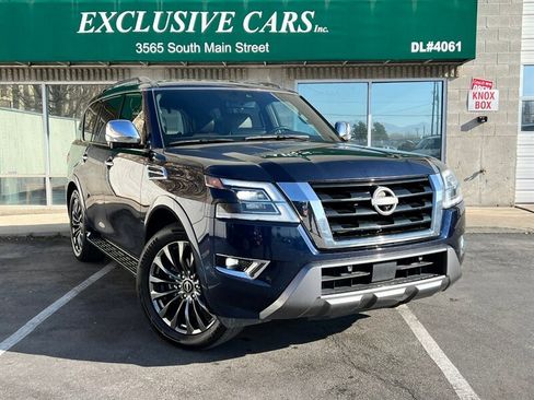 Used 2023 Nissan Armada Platinum w/ Captain's Chairs Package image 1