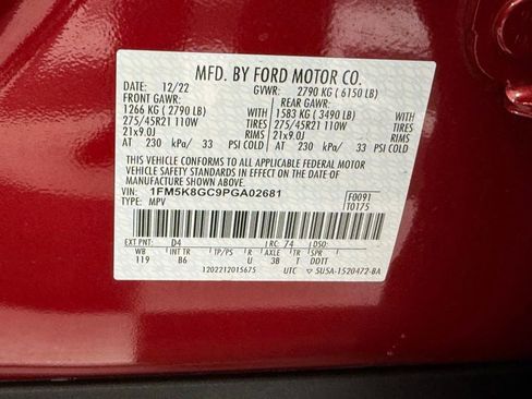 Certified 2023 Ford Explorer ST w/ Equipment Group 401A image 46