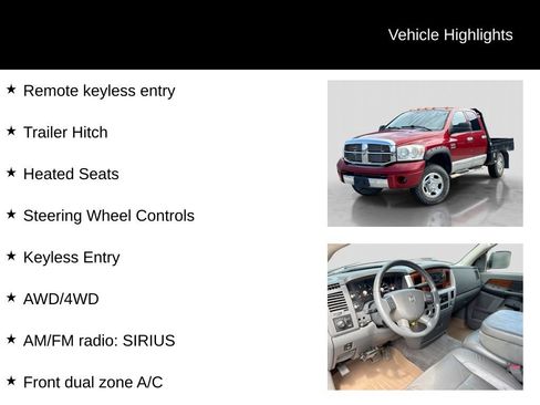 Used 2007 Dodge Ram 2500 Truck Laramie w/ HD Snow Plow Prep Group AWD/4WD image 5