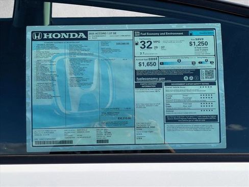 New 2025 Honda Accord SE image 17