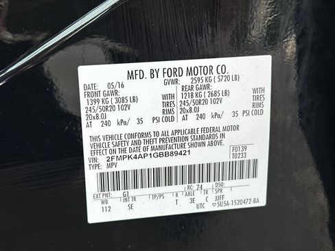 Used 2016 Ford Edge Sport w/ Equipment Group 401A AWD/4WD image 29