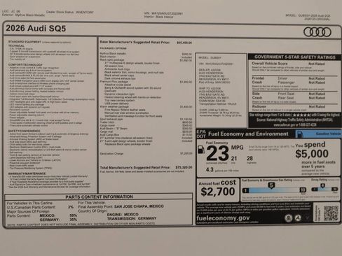 New 2026 Audi SQ5 Premium Plus AWD/4WD image 39