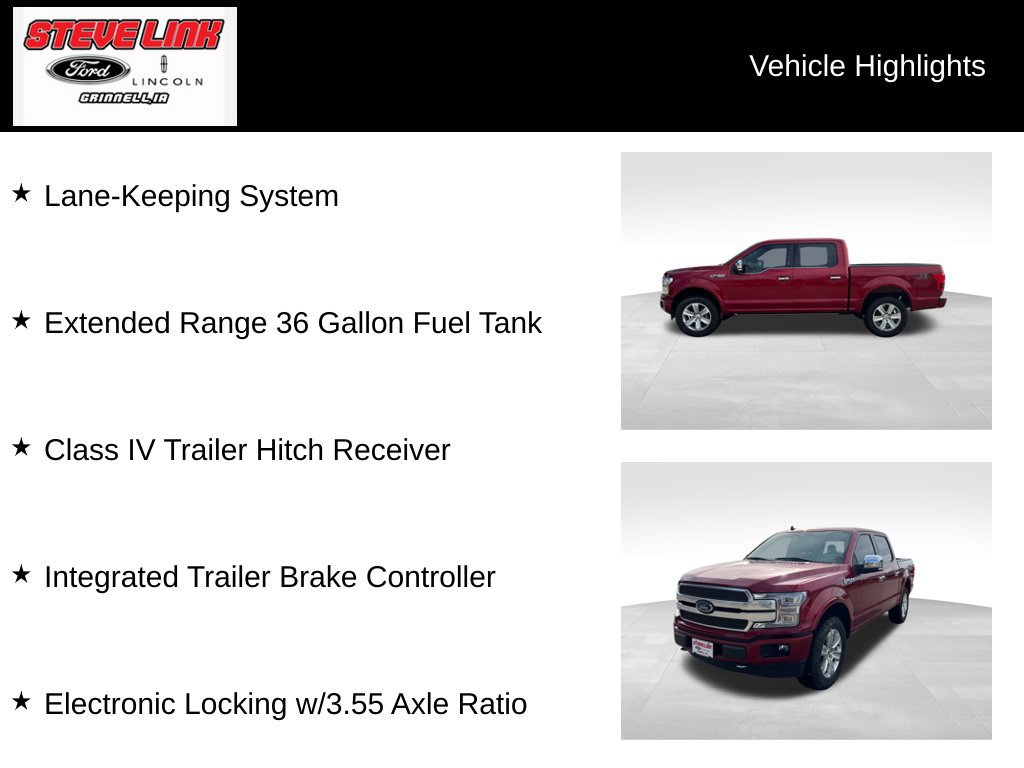 Used 2019 Ford F150 Platinum w/ Equipment Group 701A Luxury AWD/4WD image 25