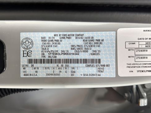 Used 2024 Ford F150 XLT w/ Equipment Group 302A MID AWD/4WD image 26