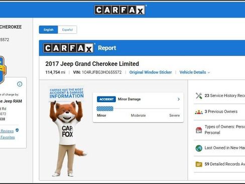 Used 2017 Jeep Grand Cherokee Limited AWD/4WD image 11