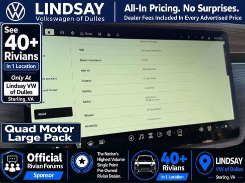 Used 2022 Rivian R1T Adventure AWD/4WD image 25