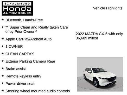 Used 2022 MAZDA CX-5 AWD 2.5 S w/ Select Package image 7