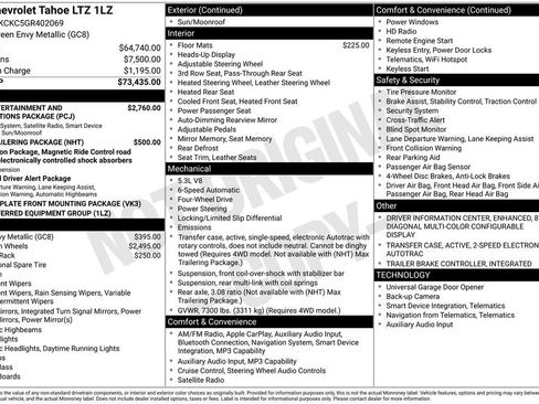 Used 2016 Chevrolet Tahoe LTZ image 44