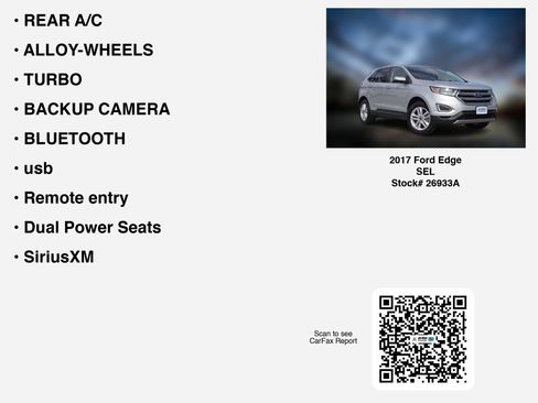 Used 2017 Ford Edge SEL FWD image 7