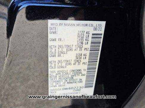 Used 2022 Nissan Frontier Pro-X image 7