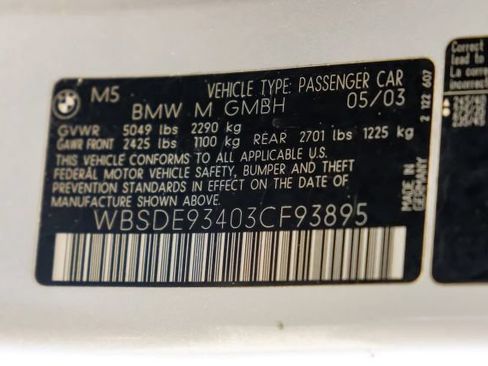 Used 2003 BMW M5 RWD image 70