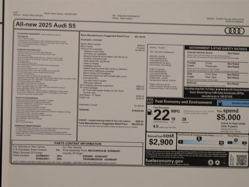 New 2025 Audi S5 Premium Plus image 31