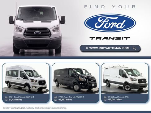 Used 2021 Ford Transit 250 148 High Roof Extended w/ Parcel Delivery Package RWD image 14