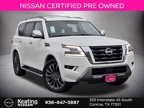 Certified 2024 Nissan Armada Platinum w/ Captain's Chairs Package AWD/4WD image 1