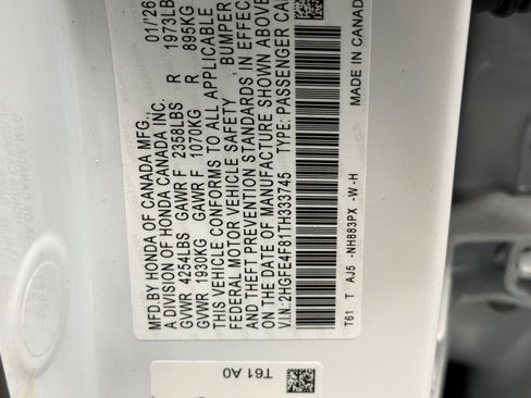 New 2026 Honda Civic Sport Touring image 26