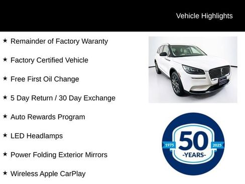 Certified 2022 Lincoln Corsair AWD w/ Equipment Group 101A image 7