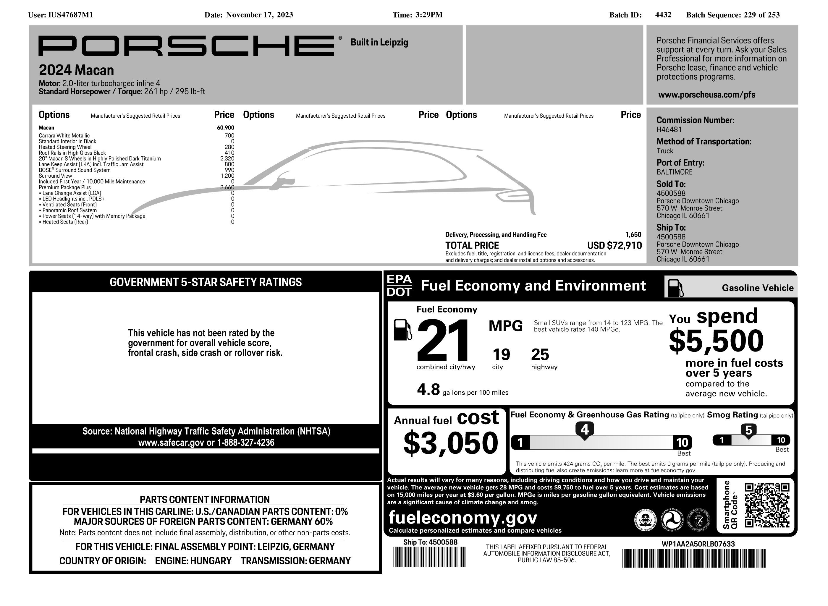 Certified 2024 Porsche Macan AWD/4WD image 34