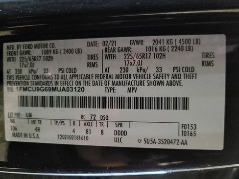 Used 2021 Ford Escape SE AWD/4WD image 33