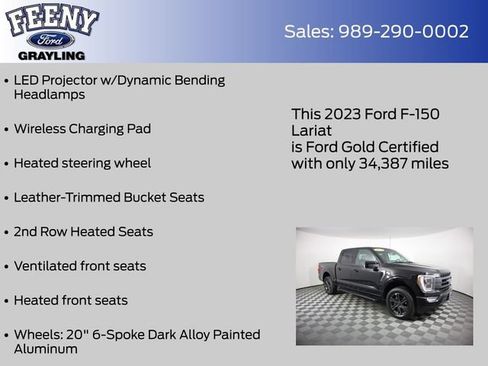 Used 2023 Ford F150 Lariat w/ Equipment Group 502A High AWD/4WD image 28