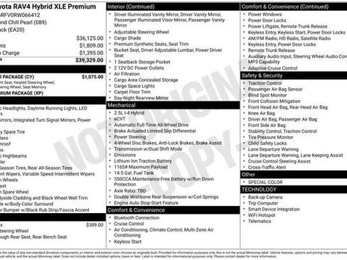 Used 2024 Toyota RAV4 XLE Premium w/ Weather Package AWD/4WD image 36