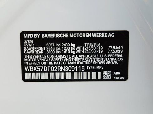 Used 2024 BMW X3 xDrive30i w/ Convenience Package w/ZPA image 57